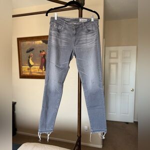 Ag Adriano Goldschmied Light Gray Jeans